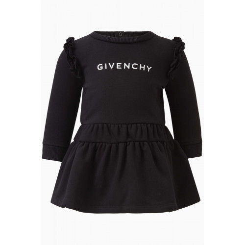 Givenchy - Logo Print Dress in Cotton-blend Black