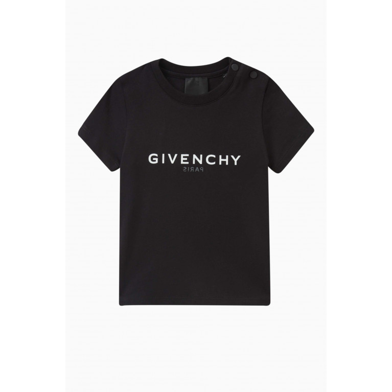 Givenchy - Logo Print T-shirt in Cotton Black