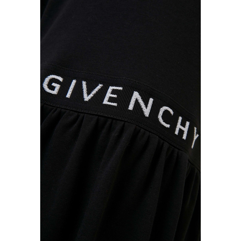 Givenchy - Logo-print Dress in Cotton Black