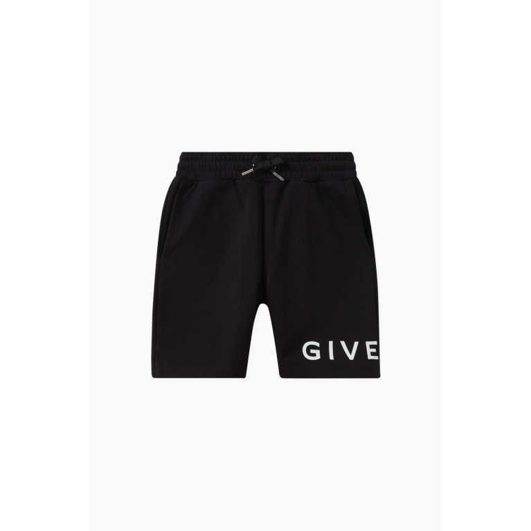 Givenchy - Logo-print Shorts in Cotton Black
