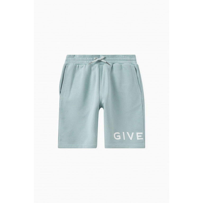 Givenchy - Logo Shorts in Cotton Blue