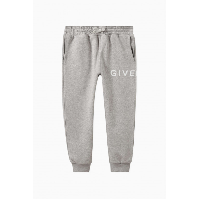 Givenchy - Logo-print Sweatpants in Cotton Grey