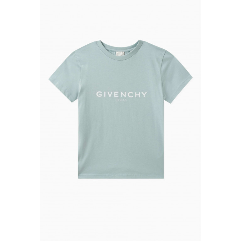 Givenchy - Logo-print T-shirt in Cotton Blue