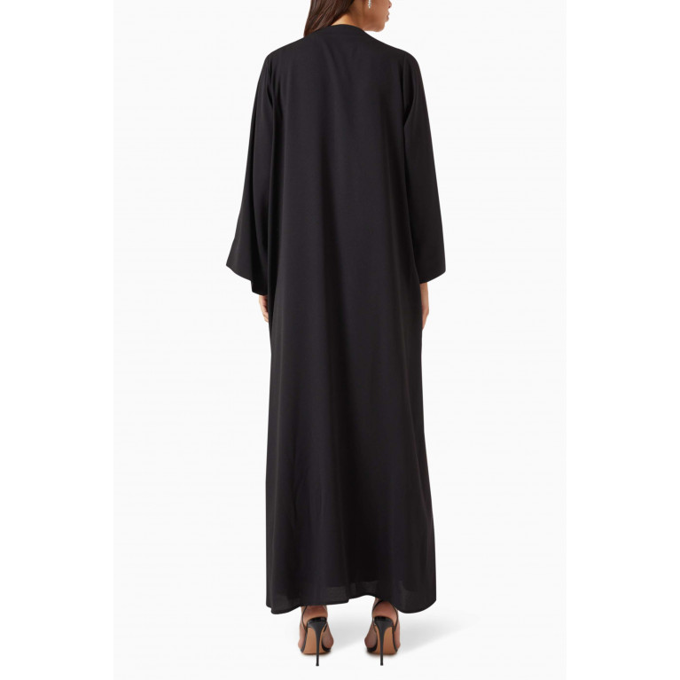 Merras - 3-piece Lace-trimmed Abaya Set