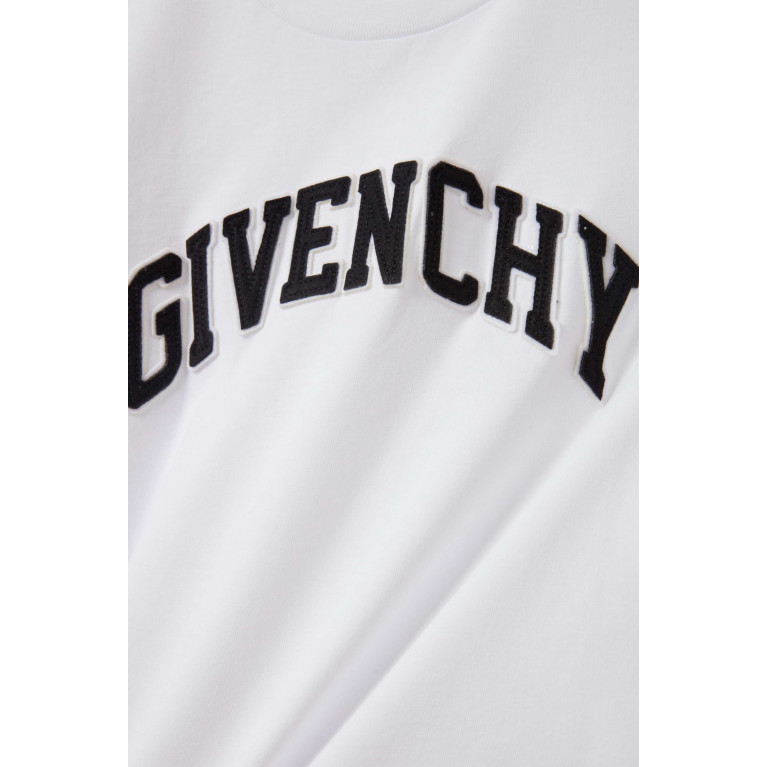 Givenchy - Flocked Logo T-shirt in Cotton White