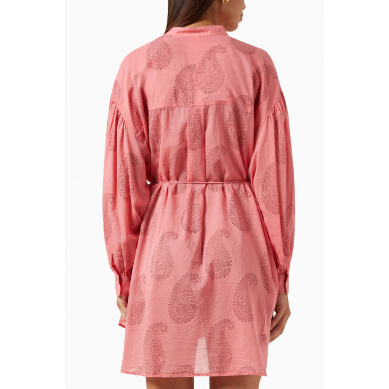 Hannah Artwear - Freda Mini Shirt Dress in Cotton-voile
