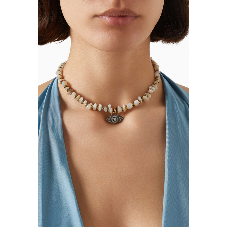 Mon Reve - Camy Choker Necklace in Gold-plated Brass