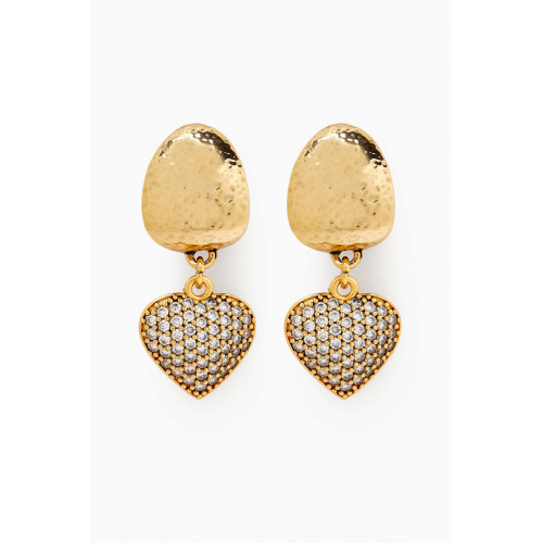 Mon Reve - Theodora Clip-on Earrings in Gold-plated Brass