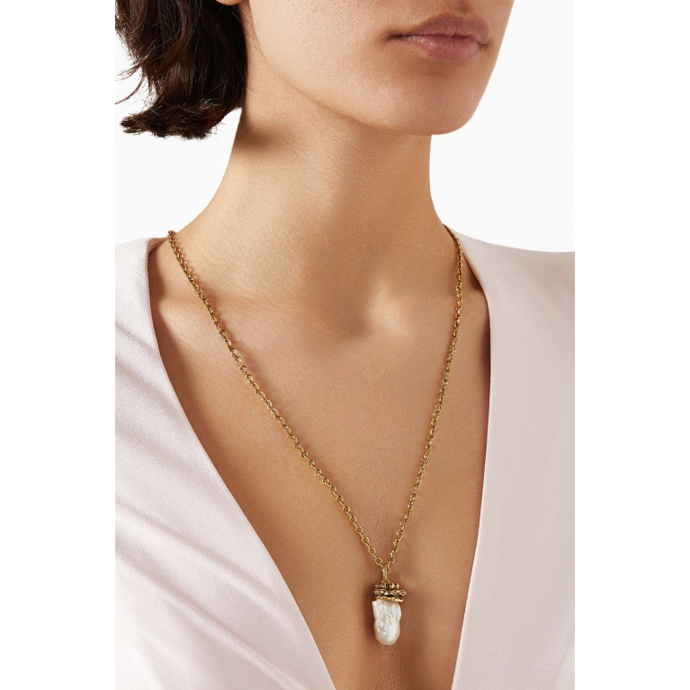 Mon Reve - One Love Necklace in Gold-plated Brass