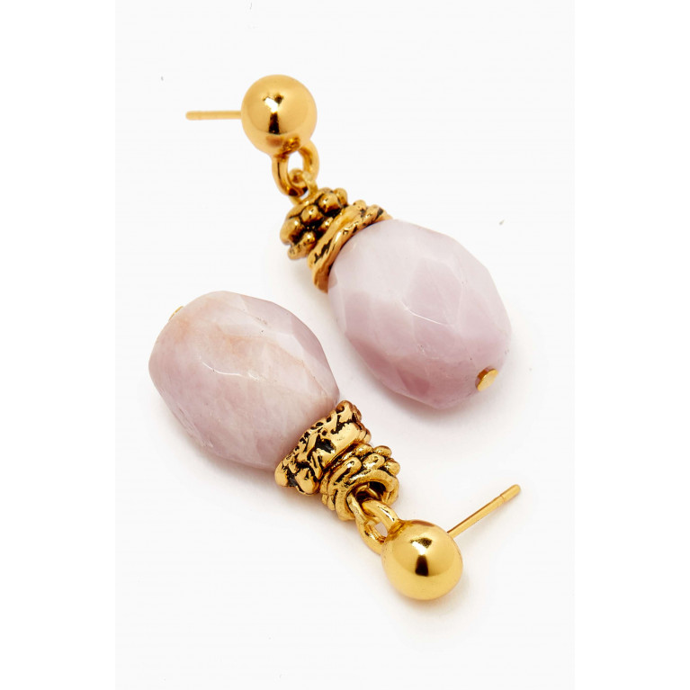 Mon Reve - Lilac Earrings in Gold-plated Brass