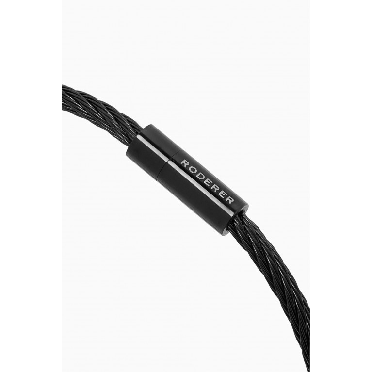 Roderer - Giacomo Cable Bracelet in Stainless Steel Black