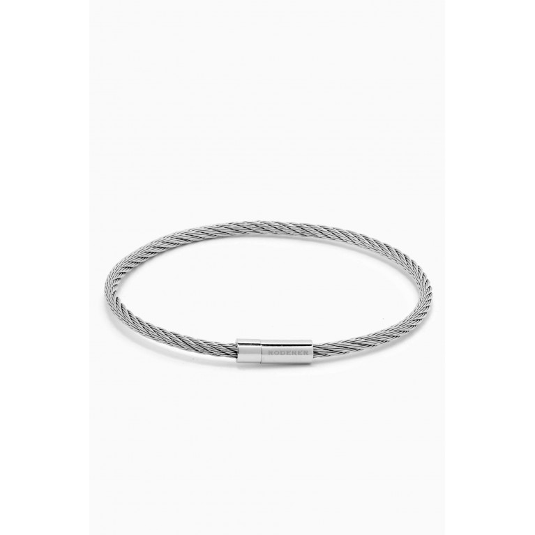 Roderer - Giacomo Cable Bracelet in Stainless Steel Silver