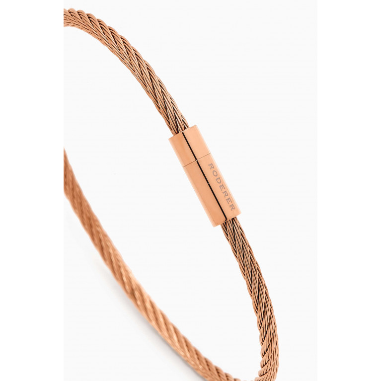 Roderer - Giacomo Cable Bracelet in Stainless Steel Rose Gold