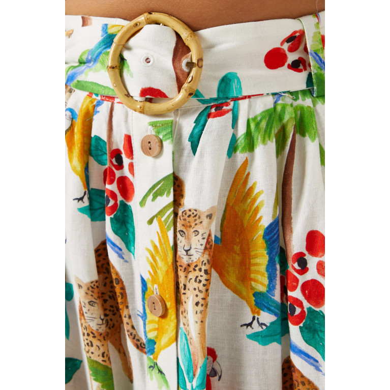 Farm Rio - Tropical Paradise Midi Skirt