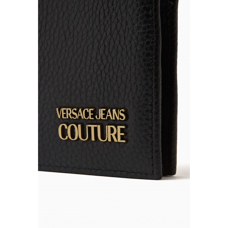 Versace Jeans Couture - Logo Bi-fold Wallet in Grained Calf Leather