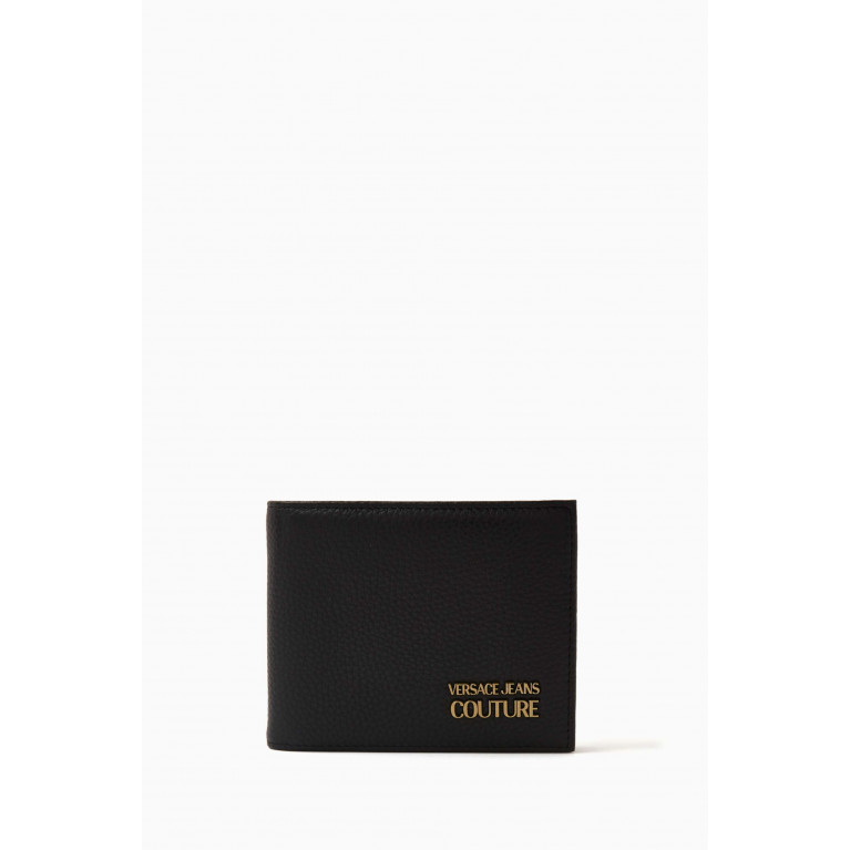 Versace Jeans Couture - Logo Bi-fold Wallet in Grained Calf Leather