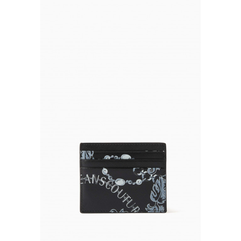 Versace Jeans Couture - Chain Couture Card Holder in Leather Black