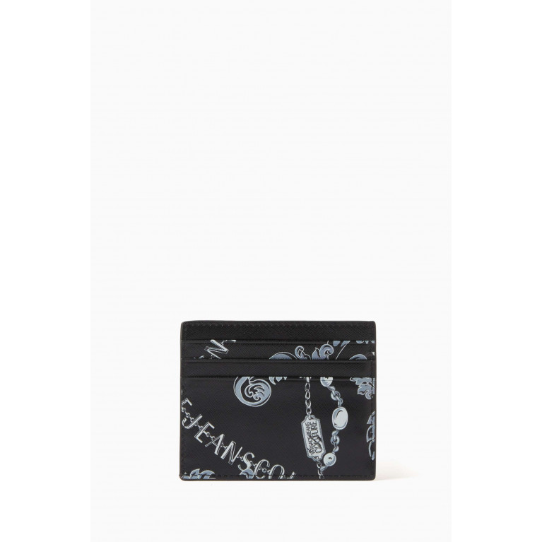 Versace Jeans Couture - Chain Couture Card Holder in Leather Black