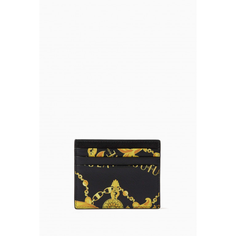 Versace Jeans Couture - Chain Couture Card Holder in Leather Gold