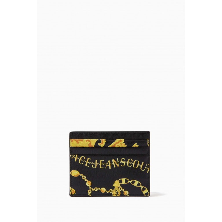 Versace Jeans Couture - Chain Couture Card Holder in Leather Gold
