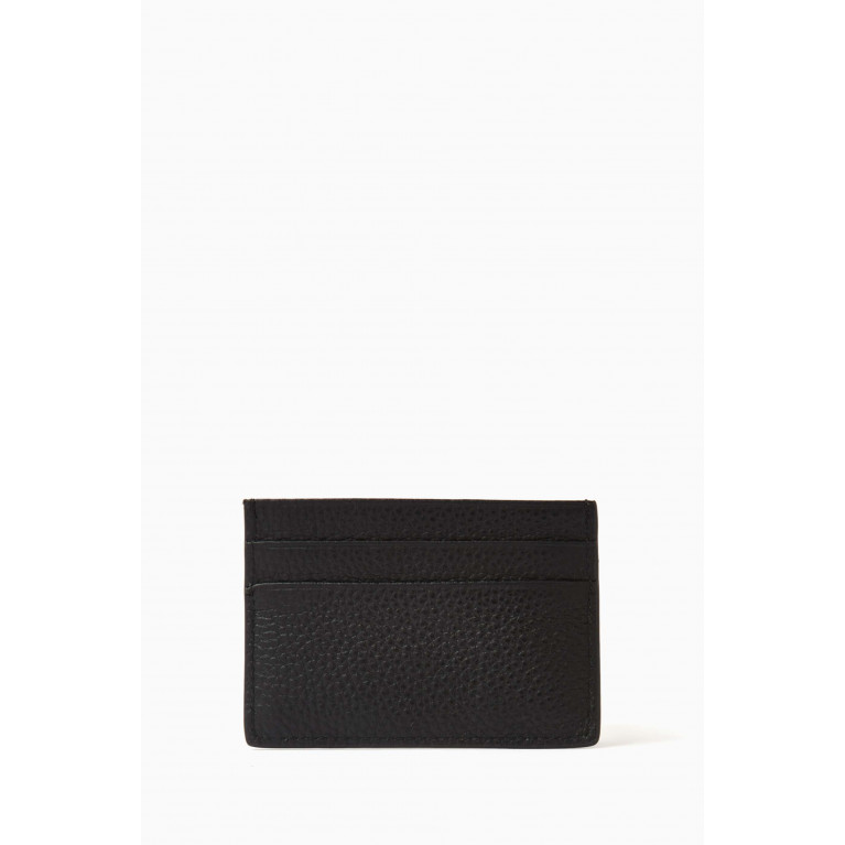 Versace Jeans Couture - Logo Card Holder in Grained Calf Leather