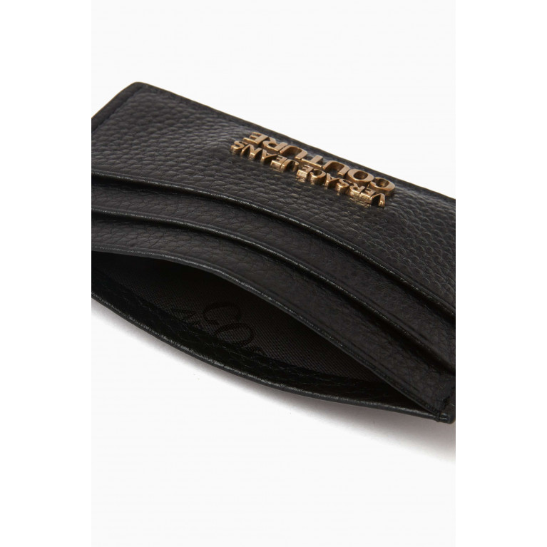 Versace Jeans Couture - Logo Card Holder in Grained Calf Leather