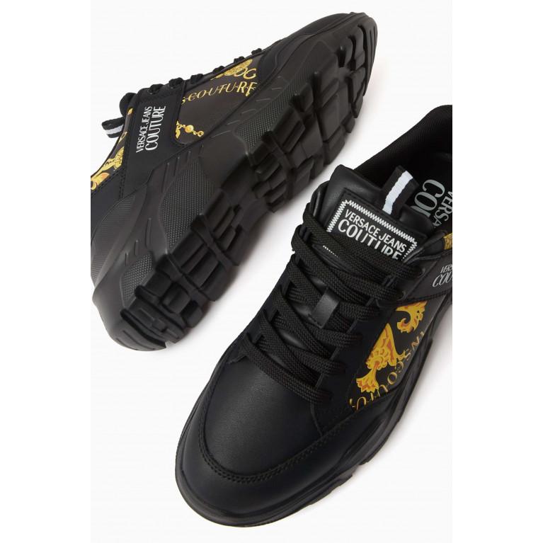 Versace Jeans Couture - Fondo Speedtrack Logo Sneakers in Bovine Leather