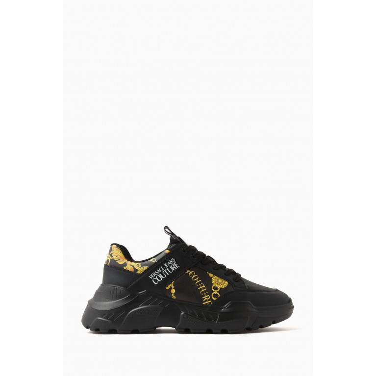 Versace Jeans Couture - Fondo Speedtrack Logo Sneakers in Bovine Leather