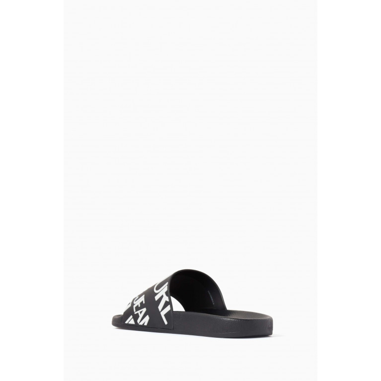 Versace Jeans Couture - Logo Slides in Rubber Black