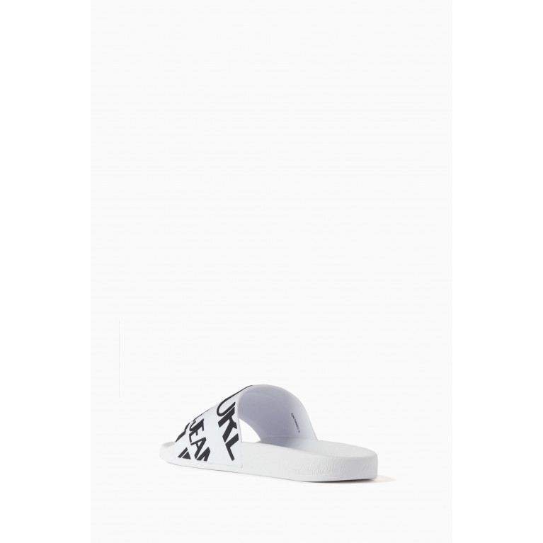 Versace Jeans Couture - Logo Slides in Rubber White