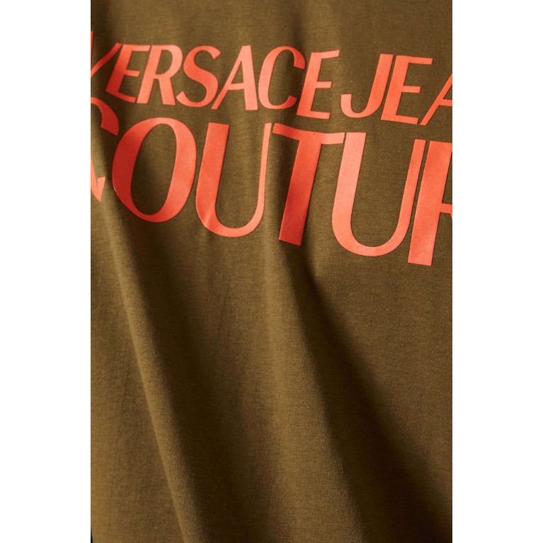 Versace Jeans Couture - Institutional Logo T-shirt in Cotton Jersey