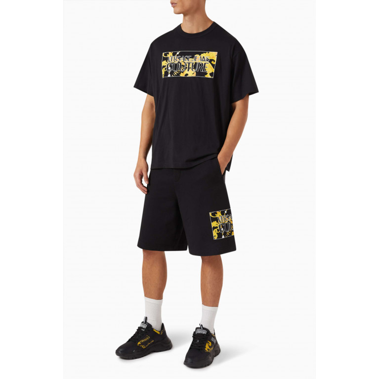 Versace Jeans Couture - Box Logo Couture Chain Print Sweatshorts in Cotton