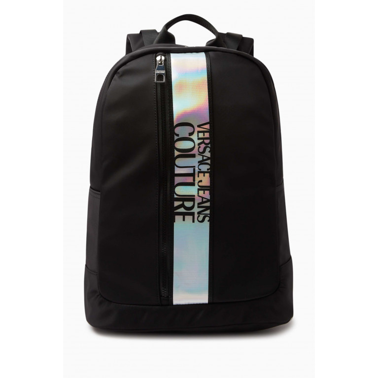 Versace Jeans Couture - Range Iconic Logo Backpack in Nylon Silver