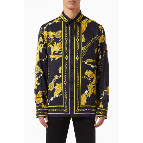Versace Jeans Couture - Logo Couture Chain Print Shirt in Viscose