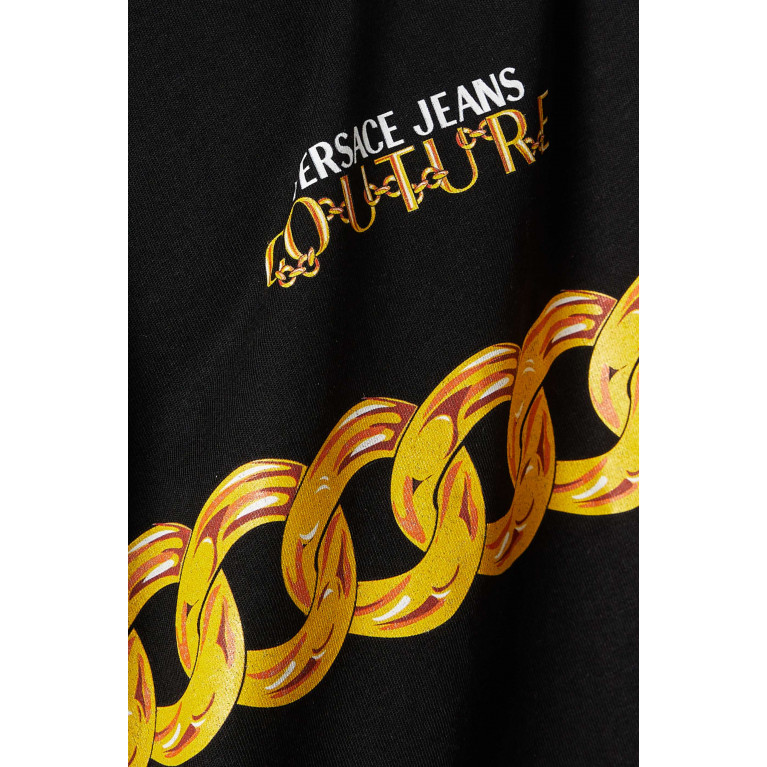 Versace Jeans Couture - Logo Couture Chain T-shirt in Cotton Jersey