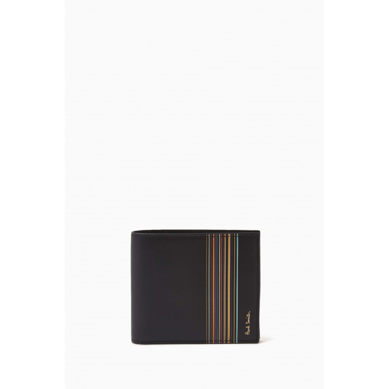 Paul Smith - Signature Stripe Block Billfold Wallet in Leather
