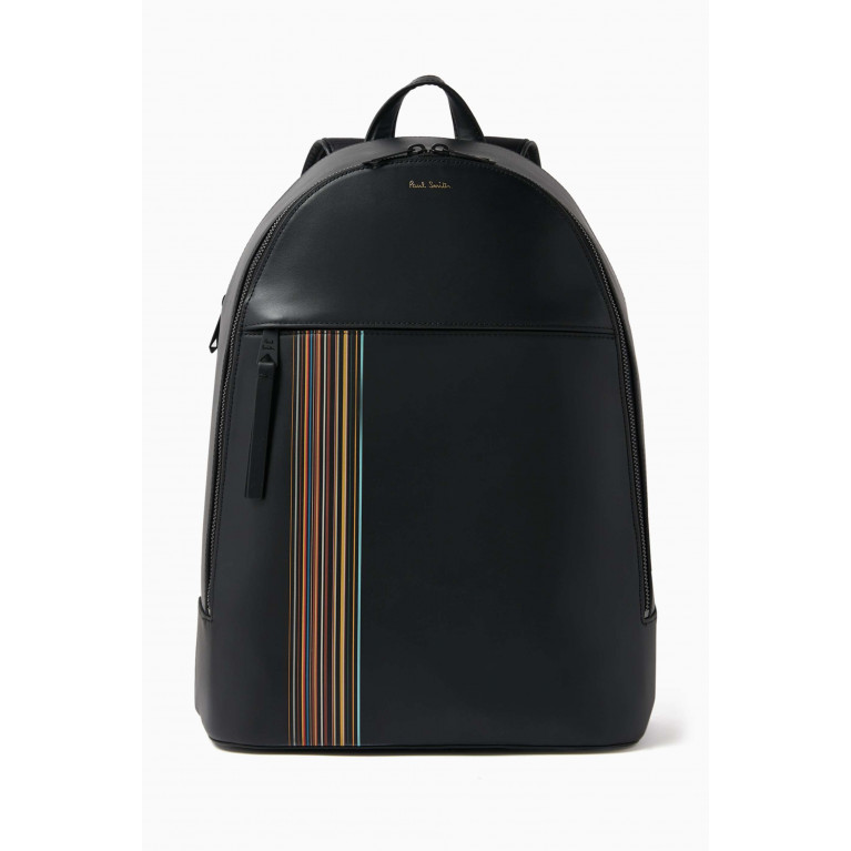 Paul Smith - Signature Stripe Backpack in Leather