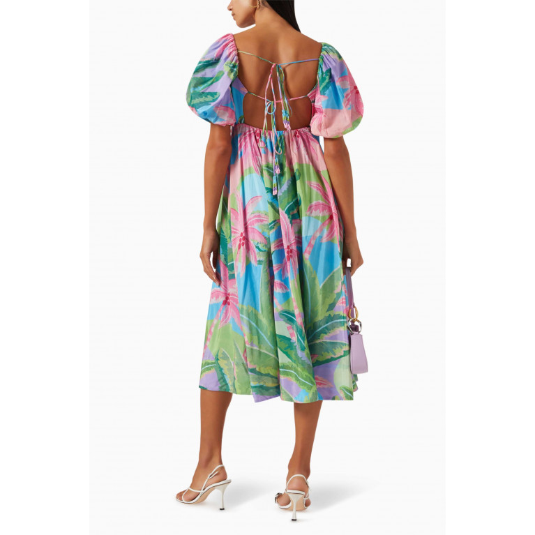 Farm Rio - Beach Vibe Mini Dress in Cotton-blend