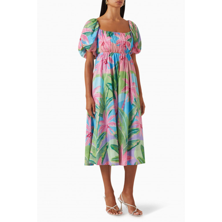 Farm Rio - Beach Vibe Mini Dress in Cotton-blend