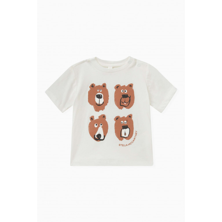 Stella McCartney - Bear Print T-shirt in Cotton