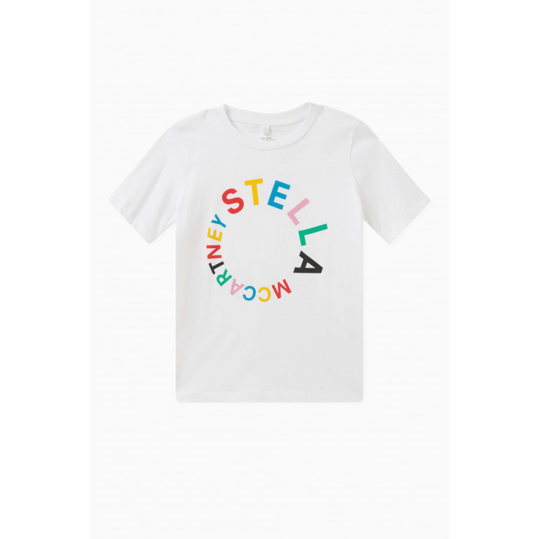 Stella McCartney - Graphic Logo T-shirt in Organic Cotton White
