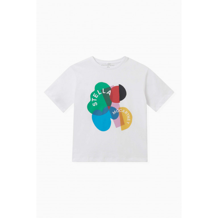 Stella McCartney - Graphic Print T-Shirt in Organic Cotton White
