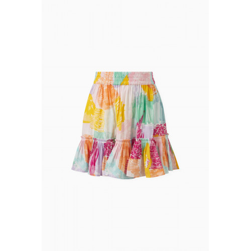 Stella McCartney - Abstract Doodle Print Skirt in Viscose