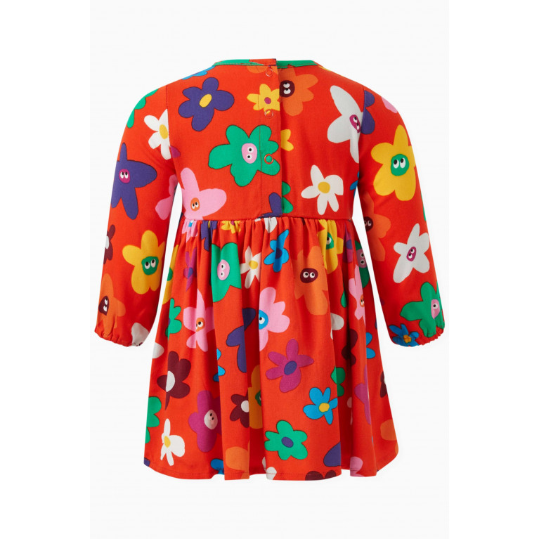 Stella McCartney - Floral-print Flared Dress in Cotton