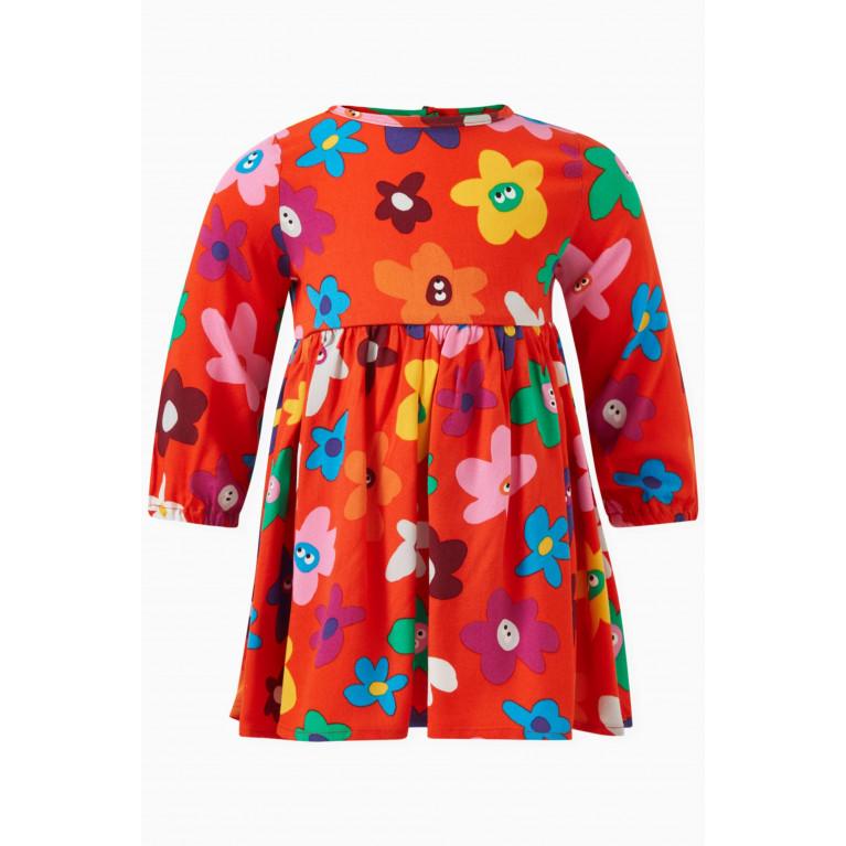 Stella McCartney - Floral-print Flared Dress in Cotton
