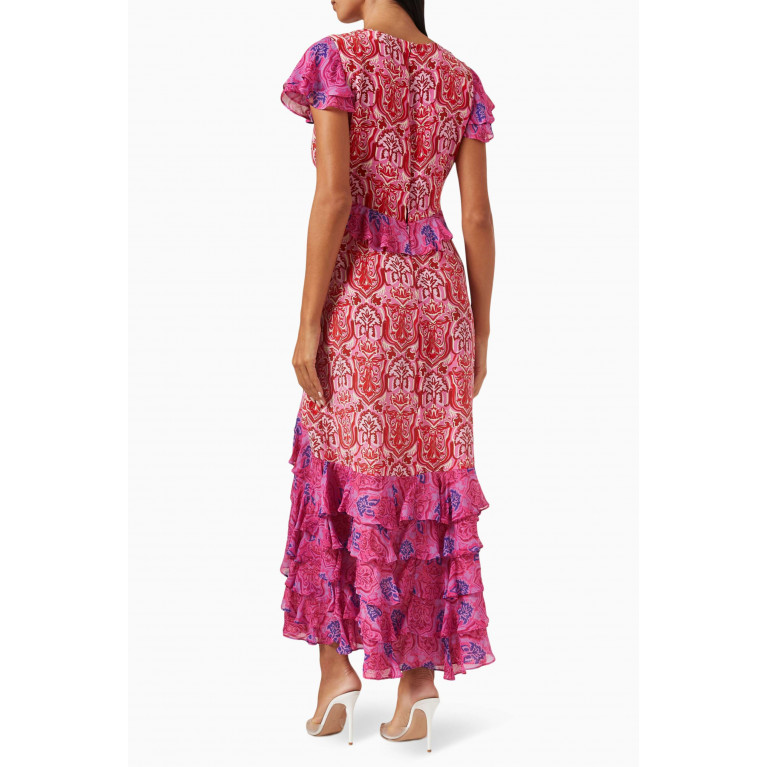 RIXO - Thanvi Midi Dress in Silk