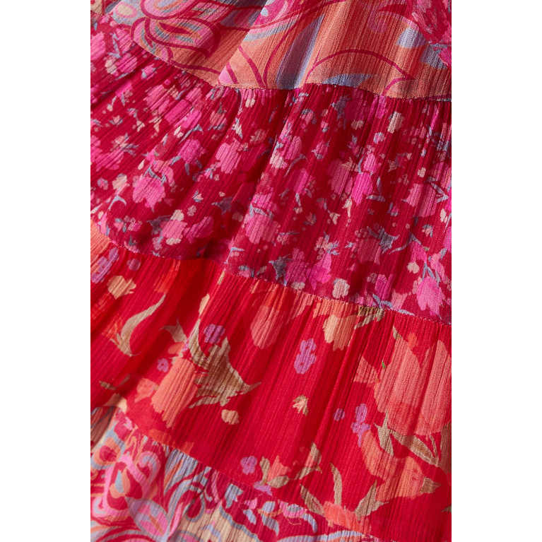 RIXO - Kristen Midi Dress in Cotton Poplin