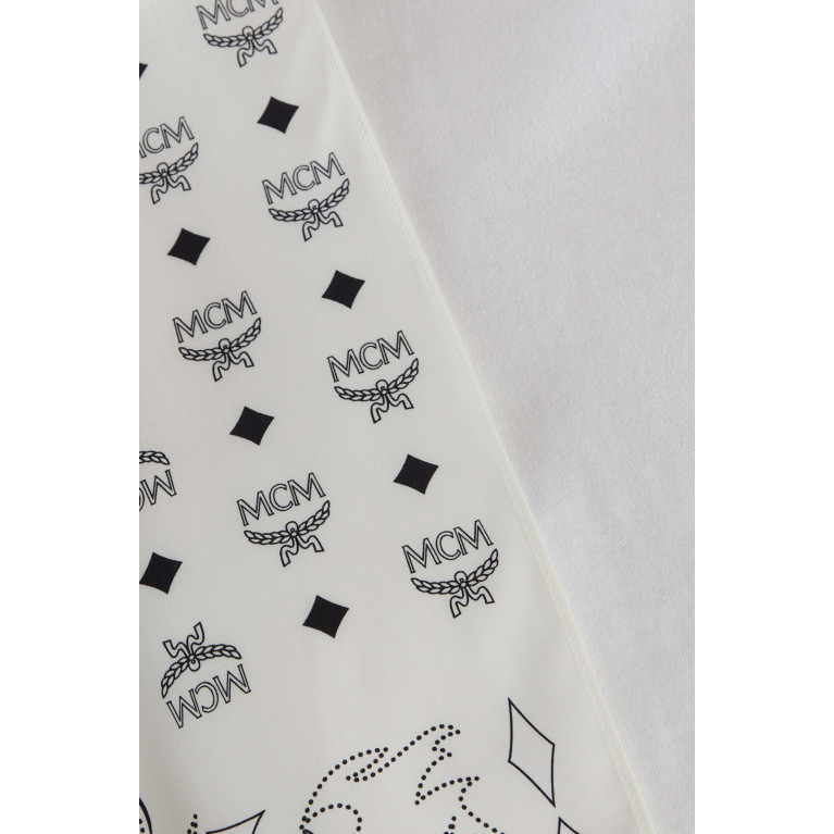MCM - Bandana Cropped T-shirt in Organic Cotton