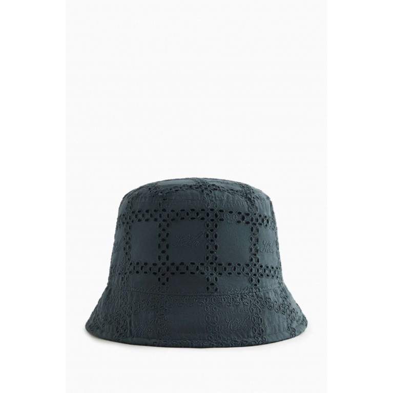 Kith - Broderie Logo Bucket Hat in Cotton
