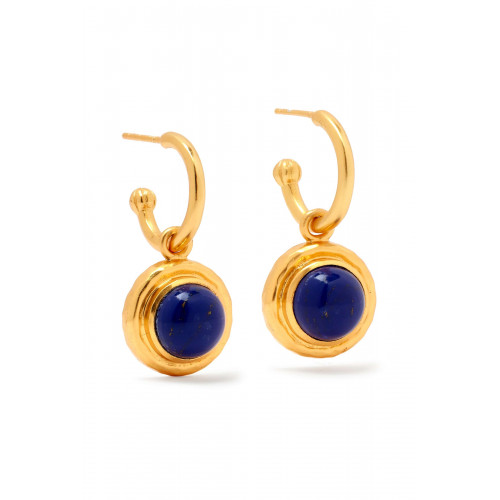 VALÉRE - Kameo Hoop Earrings in 24kt Gold-plated Brass